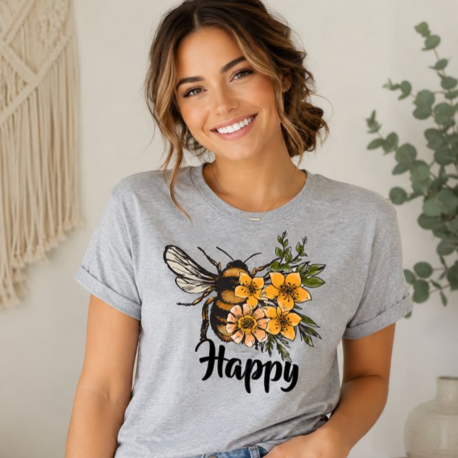 Camiseta Seja Feliz (Criador carregado)
