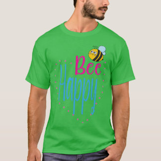 Camiseta Seja Feliz Criança Fofa