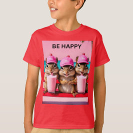 Camiseta Seja feliz esquilos