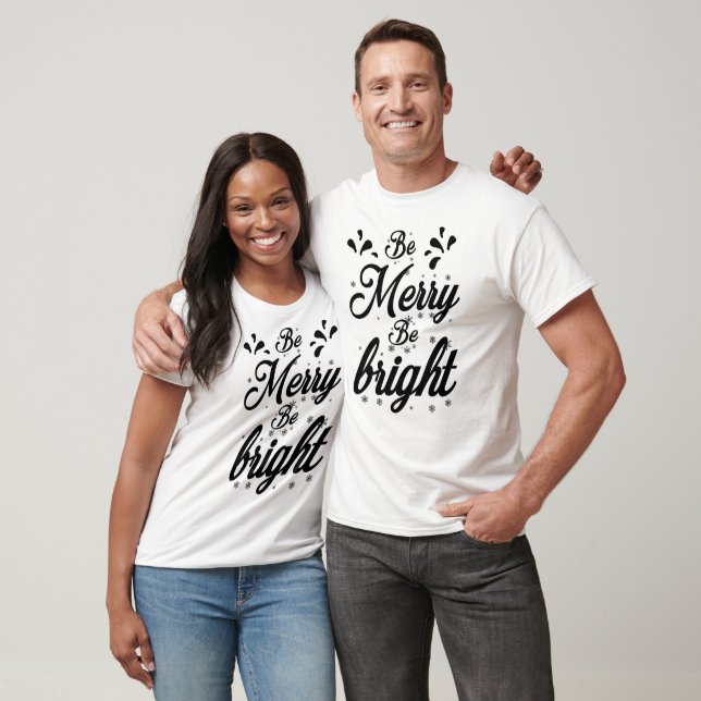 Camiseta Seja Feliz, Seja Brilhante (Unissex)