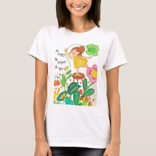 Camiseta "Seja feliz seja brilhante seja você"