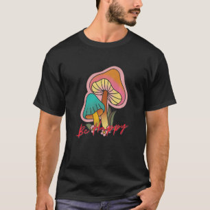Camiseta Seja feliz Símbolo de Paz Hippie Yoga Hippies 70