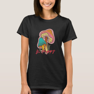 Camiseta Seja feliz Símbolo de Paz Hippie Yoga Hippies 70
