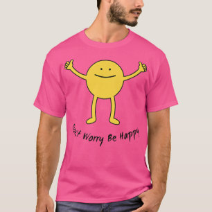 Camiseta Seja Feliz Sorriso Rosto Bonito Sorriso Motivação