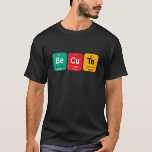 Camiseta Seja Fofo Doce Com Tabela Periódica Divertida De E