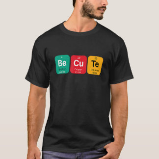Camiseta Seja Fofo Doce Com Tabela Periódica Divertida De E