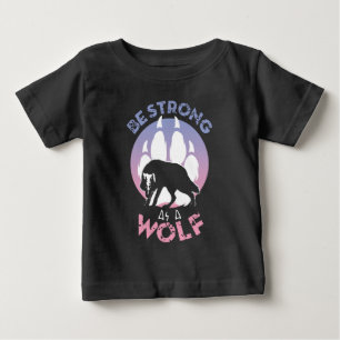 Camiseta Seja Forte Como Um Lobo