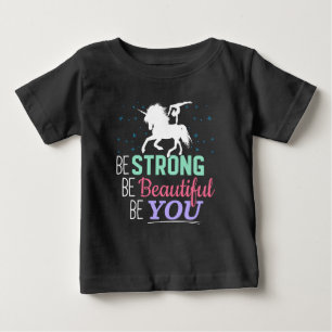 Camiseta Seja Forte e Bonita Você - Ginástica Unicórnio
