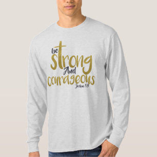 Camiseta Seja Forte E Corajosa Joshua 1:9