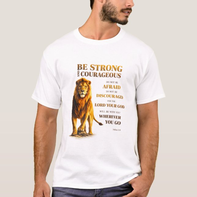 Camiseta Seja Forte e Corajoso  (Frente)
