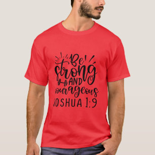 Camiseta seja forte e corajoso joshua 1