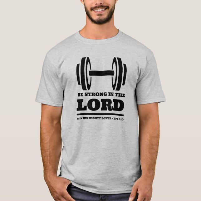 Camiseta Seja forte no Senhor e em seu poderoso poder (Frente)
