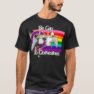 Camiseta Seja Gay Faça Linhas de Roupas