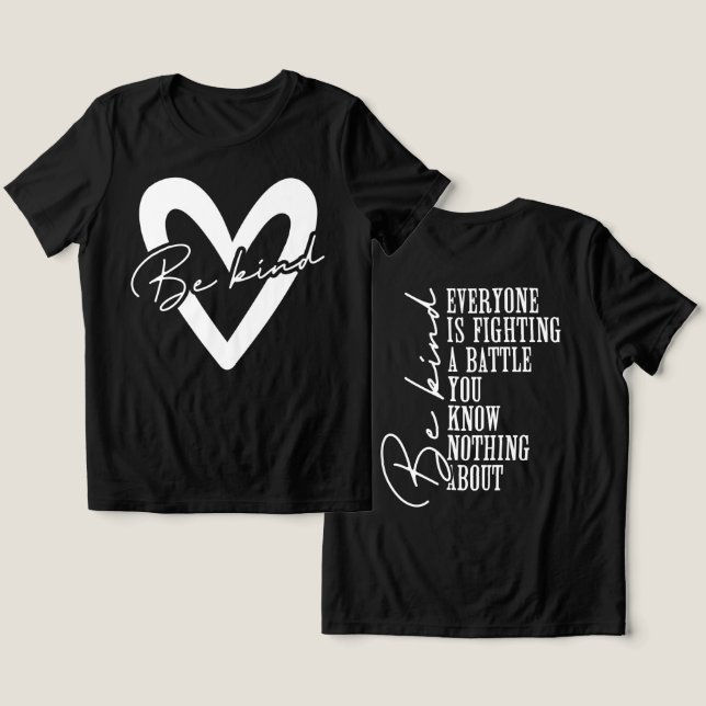 Camiseta Seja Gentil (Design Frente e Verso)