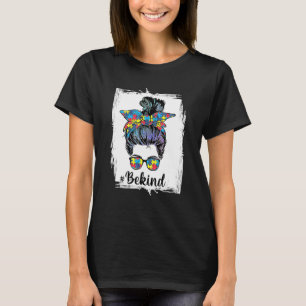 Camiseta Seja gentil Autismo Conscientista Mensagem Mamã Me