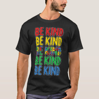 Camiseta Seja gentil Autismo Sensibilização Meninos Bonitos