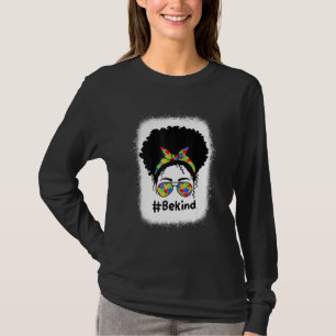 Camiseta Seja gentil Autismo Sensibilização Mensageira Mulh