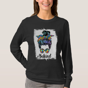 Camiseta Seja gentil Autismo Sensibilização Mensageira Mulh