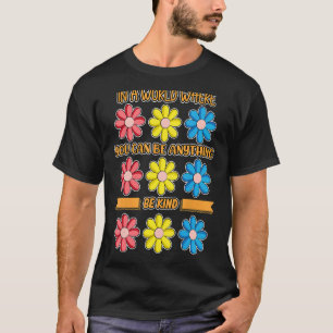 Camiseta Seja gentil com a bondade laranja com a união anti