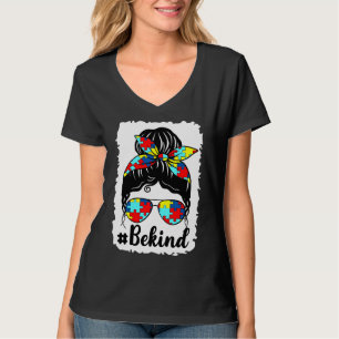 Camiseta Seja gentil com a consciência do autismo Mãe Mensa