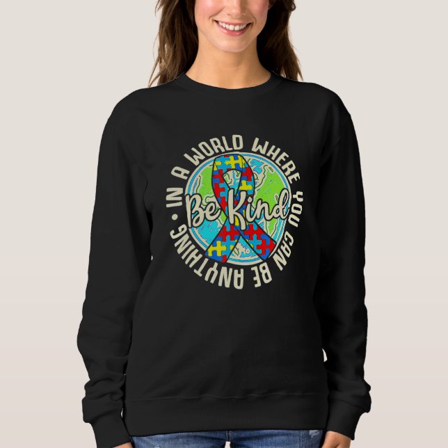 Camiseta Seja gentil com a consciência Quebra-cabeça da Ter (Frente)