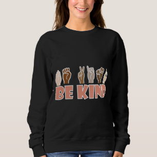 Camiseta Seja gentil com a linguagem de sinais ASL