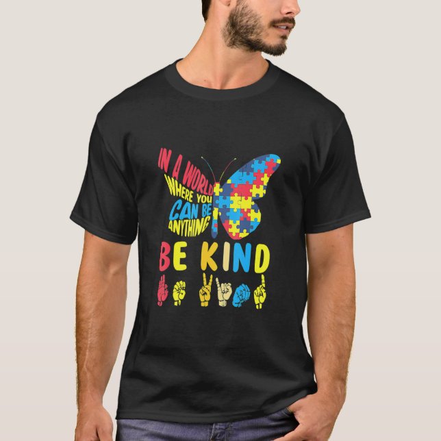 Camiseta Seja gentil com a linguagem de sinais de Quebra-ca (Frente)