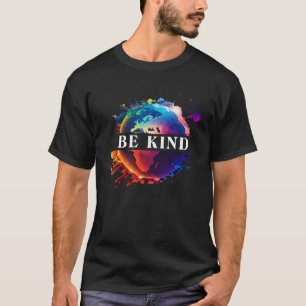 Camiseta Seja gentil com a proteção ambiental da Terra-Mãe