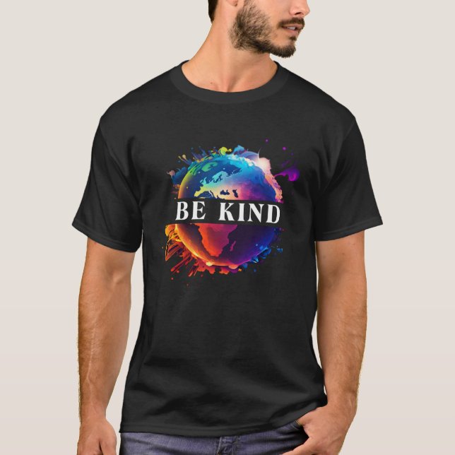 Camiseta Seja gentil com a proteção ambiental da Terra-Mãe (Frente)