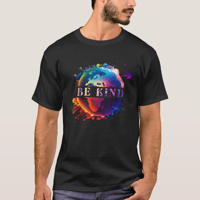 Camiseta Seja gentil com a proteção ambiental da Terra-Mãe (Frente)