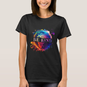 Camiseta Seja gentil com a proteção ambiental da Terra-Mãe