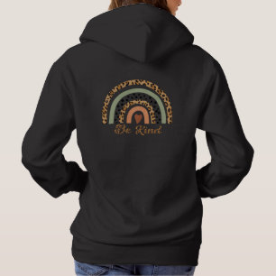 Camiseta Seja gentil com Leopardo, imprima arco-íris para