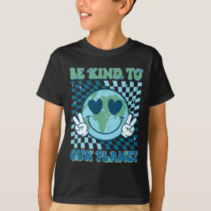 Camiseta Seja gentil com nosso planeta Terra Dia Hippie Pla
