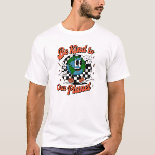 Camiseta Seja Gentil com o Nosso Planeta – Desenho do Plane