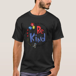 Camiseta Seja gentil com o Quebra-cabeça de conscientização