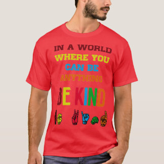Camiseta Seja gentil com o símbolo americano 2
