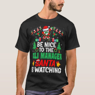 Camiseta Seja gentil com os Papais noeis do gerente da Deli