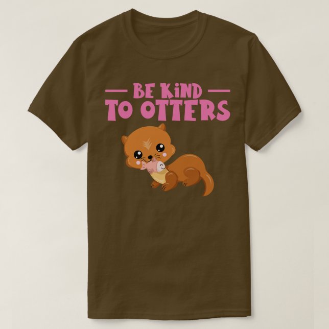 Camiseta Seja gentil Com Outros Roedores Marten. (Frente do Design)