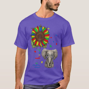 Camiseta Seja gentil com peças de Quebra-cabeça de elefante