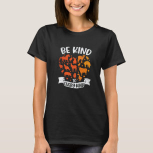 Camiseta Seja Gentil com Todo Tipo de Veganismo Vegetariani