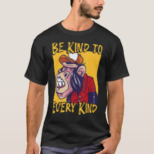 Camiseta Seja gentil com todos os tipos de direitos dos ani