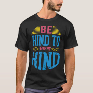 Camiseta Seja Gentil Com Todos os Tipos de Ditados Veganos