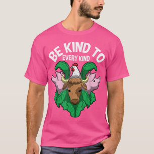 Camiseta Seja gentil Com Todos Os Tipos De Veggi Vegetarian