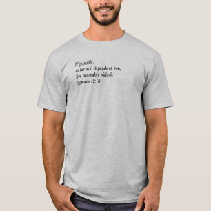 Camiseta Seja gentil com todos - Romanos 12:18