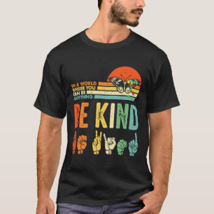 Camiseta Seja Gentil Conscientização do Autismo Asl Mãe Pro