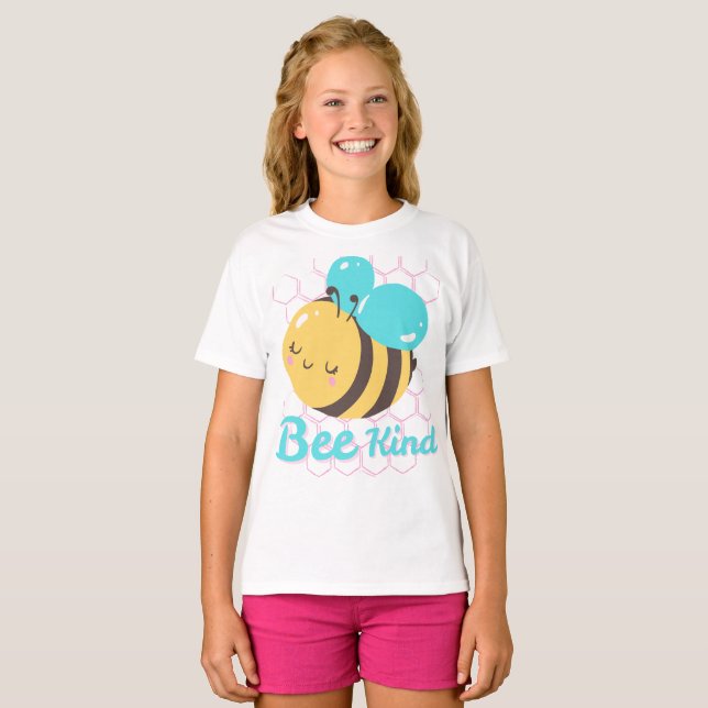 Camiseta Seja Gentil – Cute Positividade & Desenho de Anima (Frente Completa)
