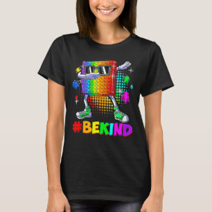 Camiseta Seja Gentil Dabbing Pop It Peça de Quebra-Cabeça C