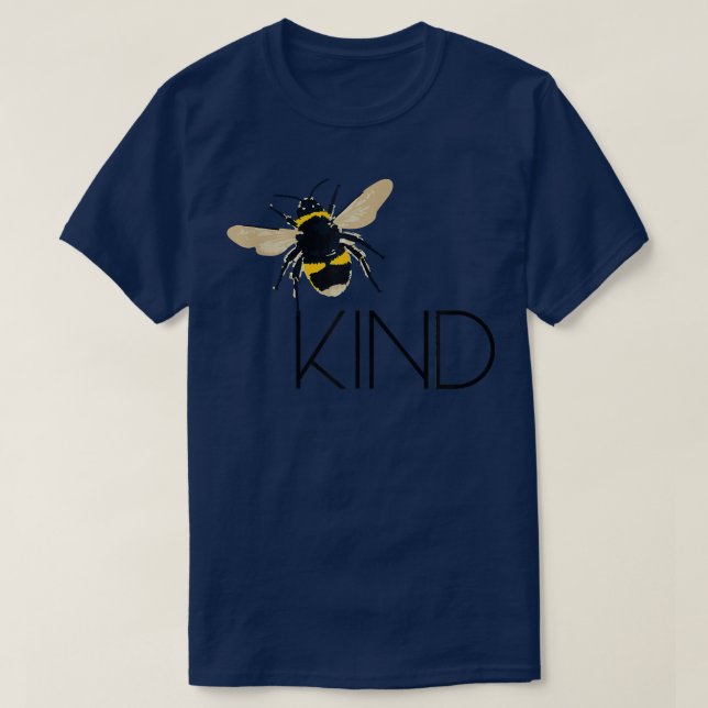 Camiseta Seja gentil design com abelha fofa (Frente do Design)