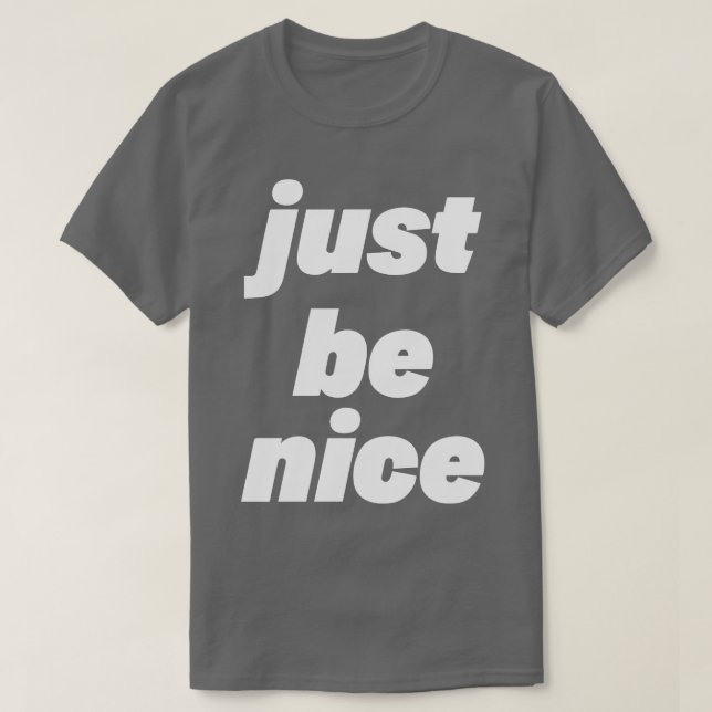 Camiseta seja gentil empilhado (Frente do Design)