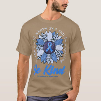 Camiseta Seja gentil, Fita de Sensibilização do Diabetes Az